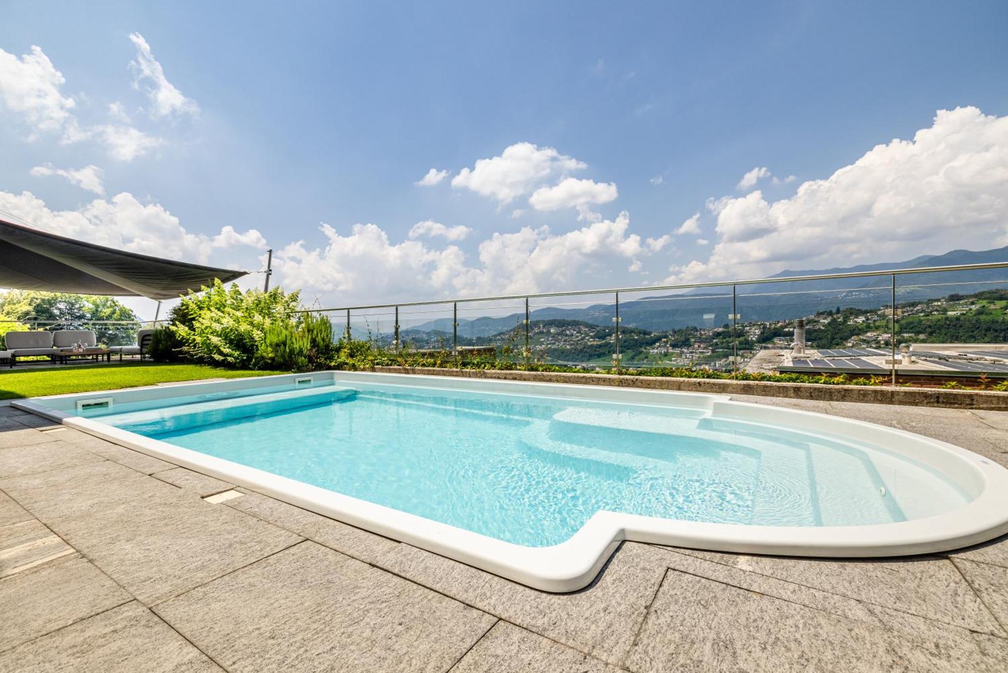 Villa Girandola With Private, Heated Pool ルガーノ エクステリア 写真